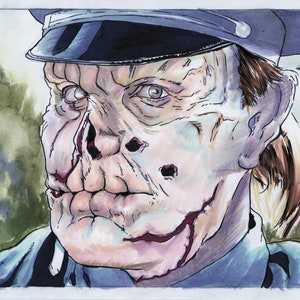 Maniac Cop Original Marker Art Illustrations The Last Drive In