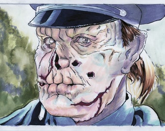 Maniac Cop Original Marker Art Illustrations The Last Drive In