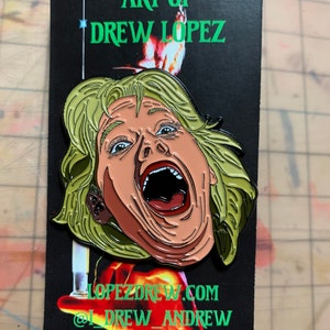 Re-animator Barbara Crampton Soft Enamel pin