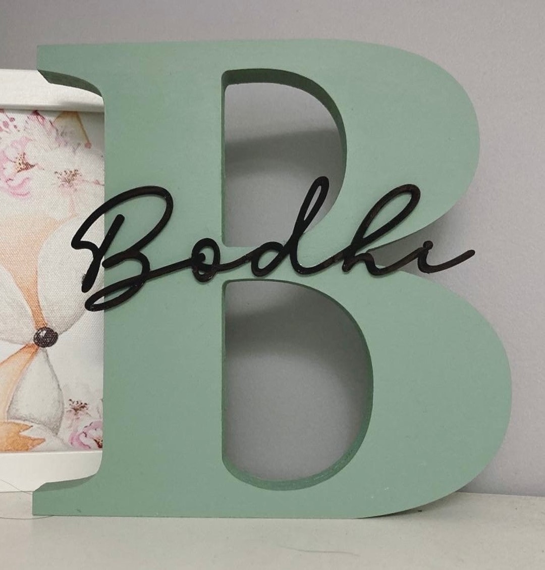 Bodhi Wooden Letters Nursery Decor New Baby Gift Etsy