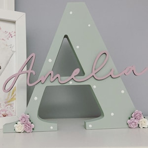 Lettres pour chambre de bébé, lettres en bois, décoration de chambre de bébé, cadeau pour nouveau-né, cadeau personnalisé, nouveau-né garçon, nouveau-né fille