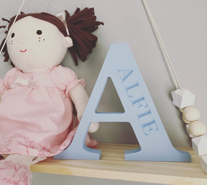 Nursery room 15cm 3-4 week turnaround Nursery decor New Baby Gift New baby Boy Wooden Letters Personalised Gift New Baby Girl
