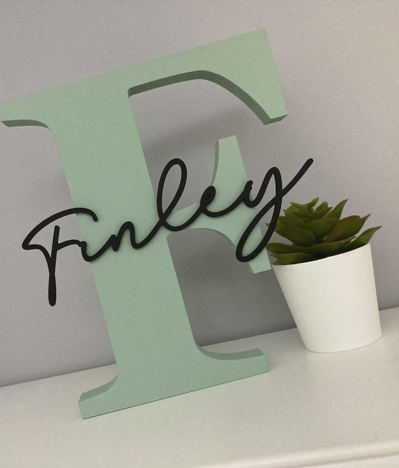 Nursery Letters Wooden Letters Nursery Decor New Baby Etsy