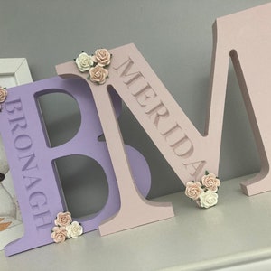 Wooden Letters, Nursery decor, New Baby Gift, Personalised Gift, Baby name Announcement, New Baby Girl, Nursery room,  Girls Room Decor