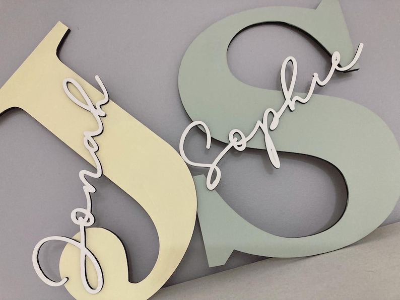 Wall Names , Wooden Letters, Nursery Decor ,toy Box Names , Door Names