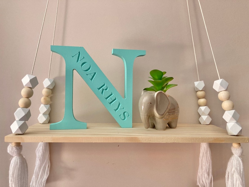 Nursery room 15cm 3-4 week turnaround Nursery decor New Baby Gift New baby Boy Wooden Letters Personalised Gift New Baby Girl