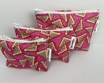 Fairy Bread Purses Cute Laura Wayne Fabric, Zipper Pouch,  Australian Made Coin Purse Cotton pouch with nylon zipper 3 different sizes avail