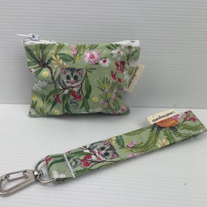 Cute Australian Ring Tail Possum Credit Card Wallet Key Chain Mini Makeup Bag Lipstick Sanitary Zipper Pouch, Australian Made Coin Purse