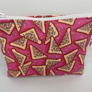Fairy Bread Purses Cute Laura Wayne Fabric, Zipper Pouch, Australian Made Coin Purse Cotton pouch with nylon zipper 3 different sizes avail image 6
