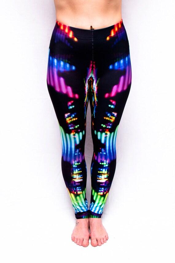 Supernova Mood Hoops Leggings Blacklight Reactive | Etsy