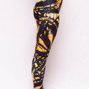 Yellow Butterfly Print Men's Leggings