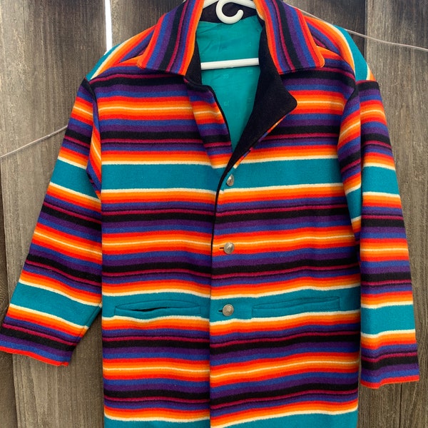 Mens Native American Blanket Jacket Etsy