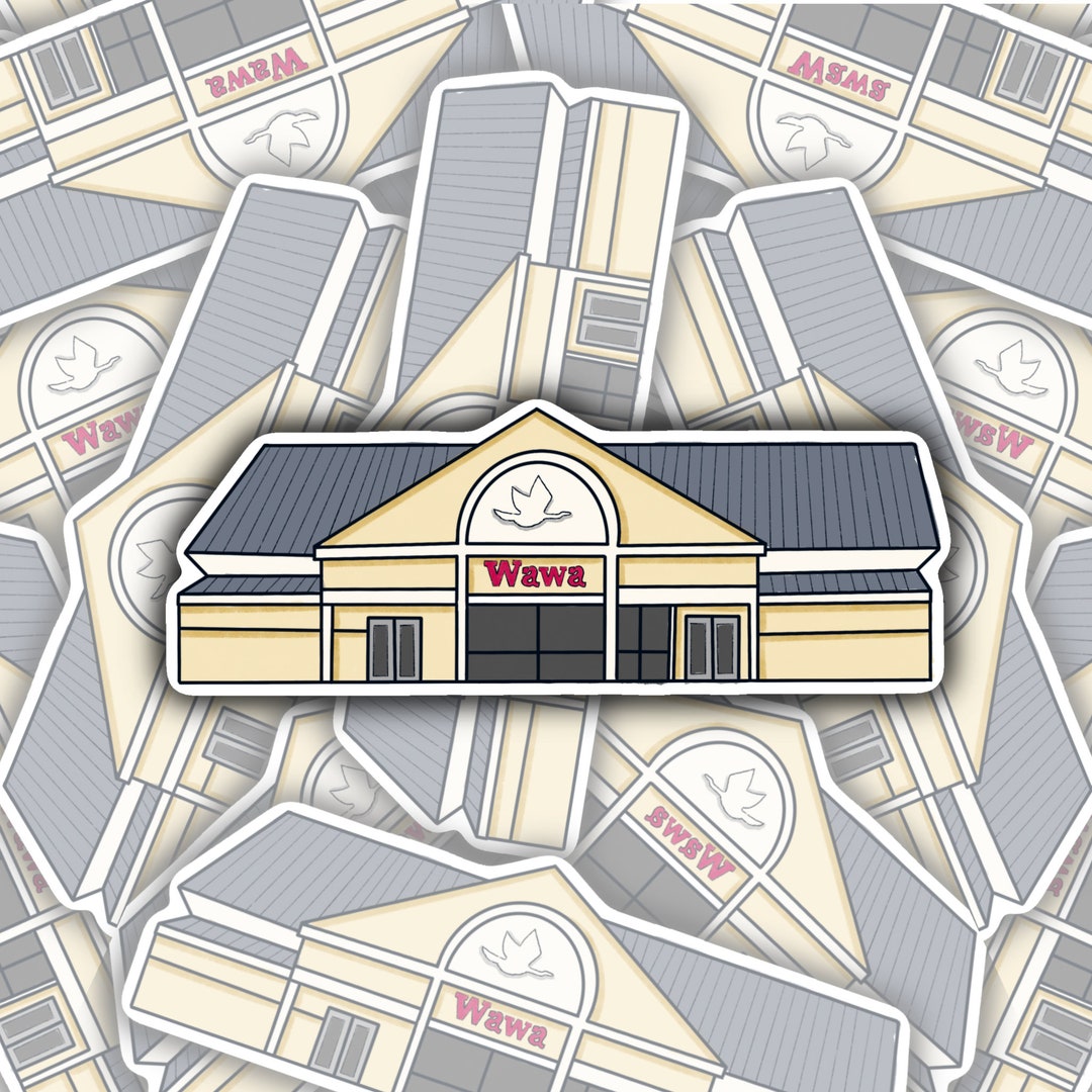 Wawa Waterproof Sticker Etsy