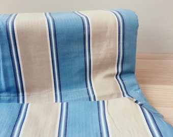 18インチ×33インチ アンティーク ティッキング生地 ブルー トープ