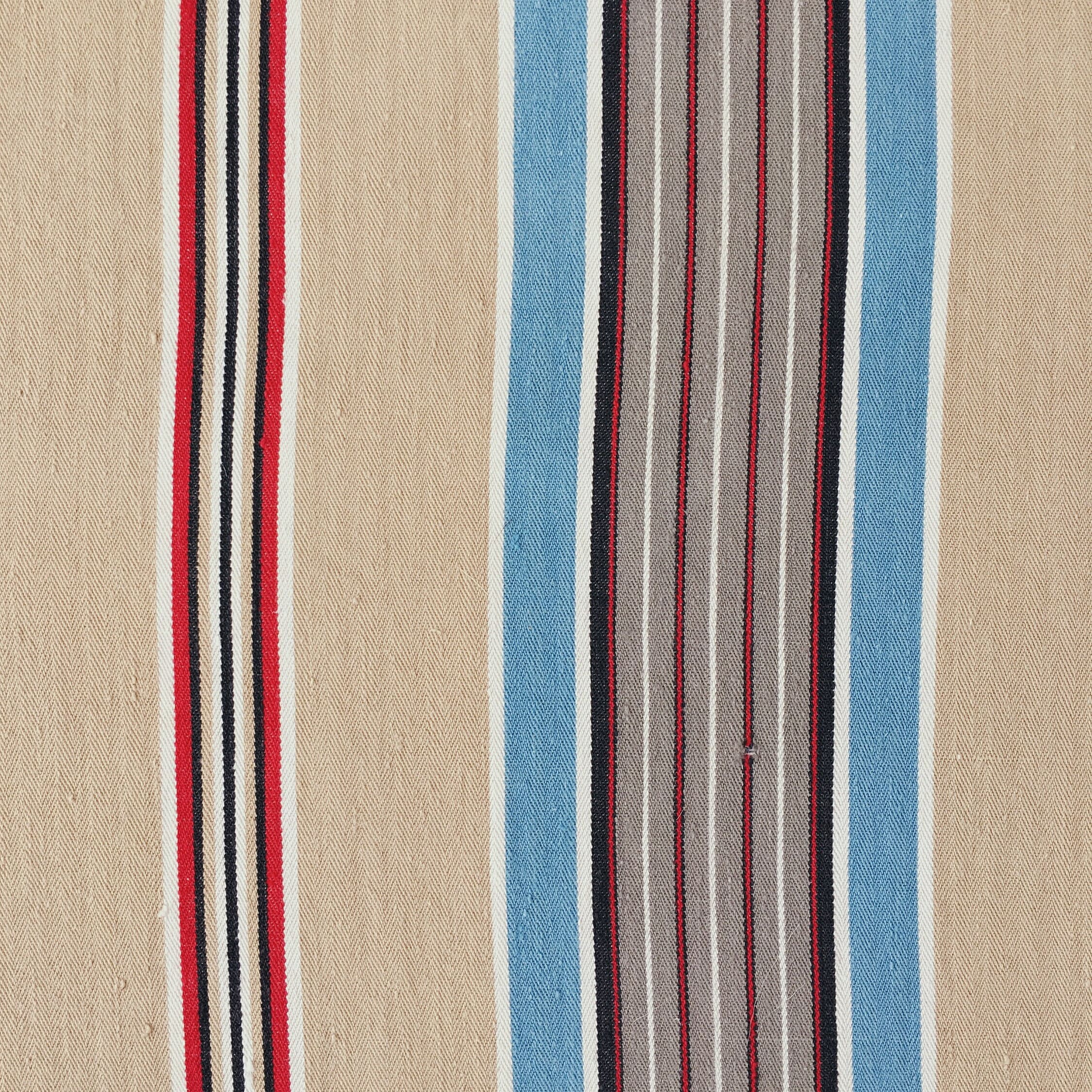 22インチ×32インチ アンティークブルー トープストライプ ティッキング