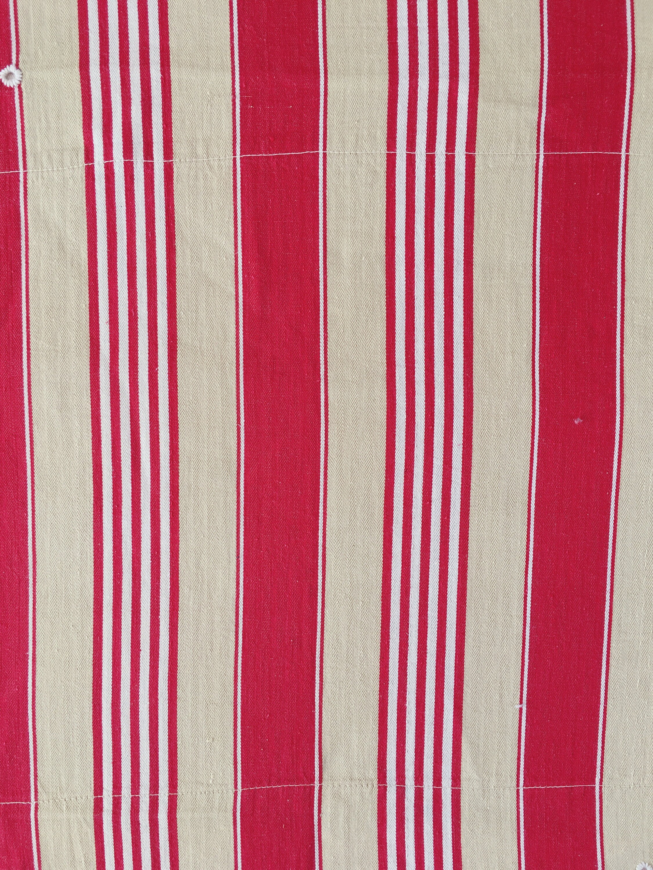 51インチ×59インチ アンティーク ティッキング生地 ヴィンテージ 1940