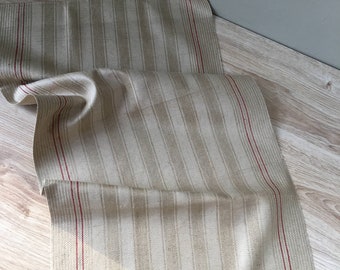 Antique Swedish Handwoven Linen Kitchen Hand Towel 'VL' Monogram