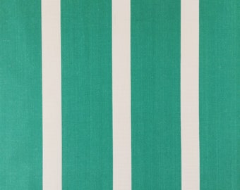 1.31ヤード - 上質なアンティークティッキング生地 グリーンストライプ
