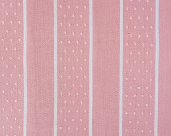 40"x28" RARE Pale Pink Antique Ticking Stripes Fabric 1930-1940 Antique Pillows Textile - Ticking Depot - Rec-Ra-Rosa-023