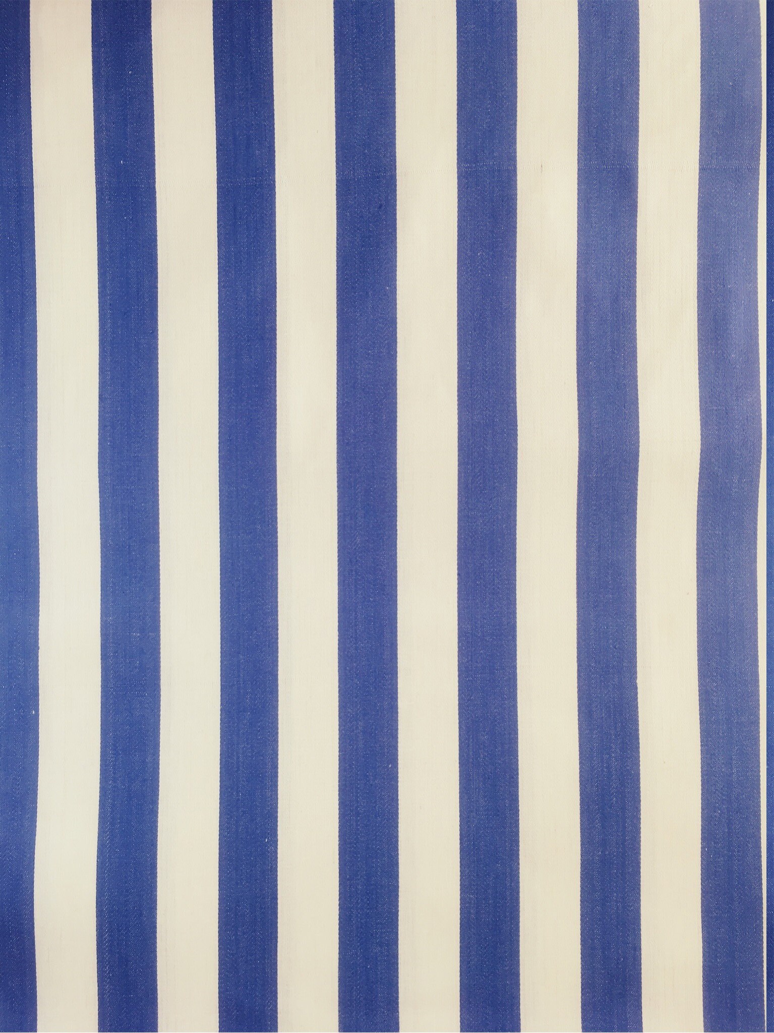 1ヤードあたり - アンティークティッキング生地 ブルー ホワイト