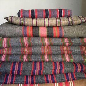 PRE-ORDER - RARE Antique Swedish Bolster / Pillows Early 1900s Linen Wool Handwoven Country Cottage - Ticking Depot - Lot-Fi-20