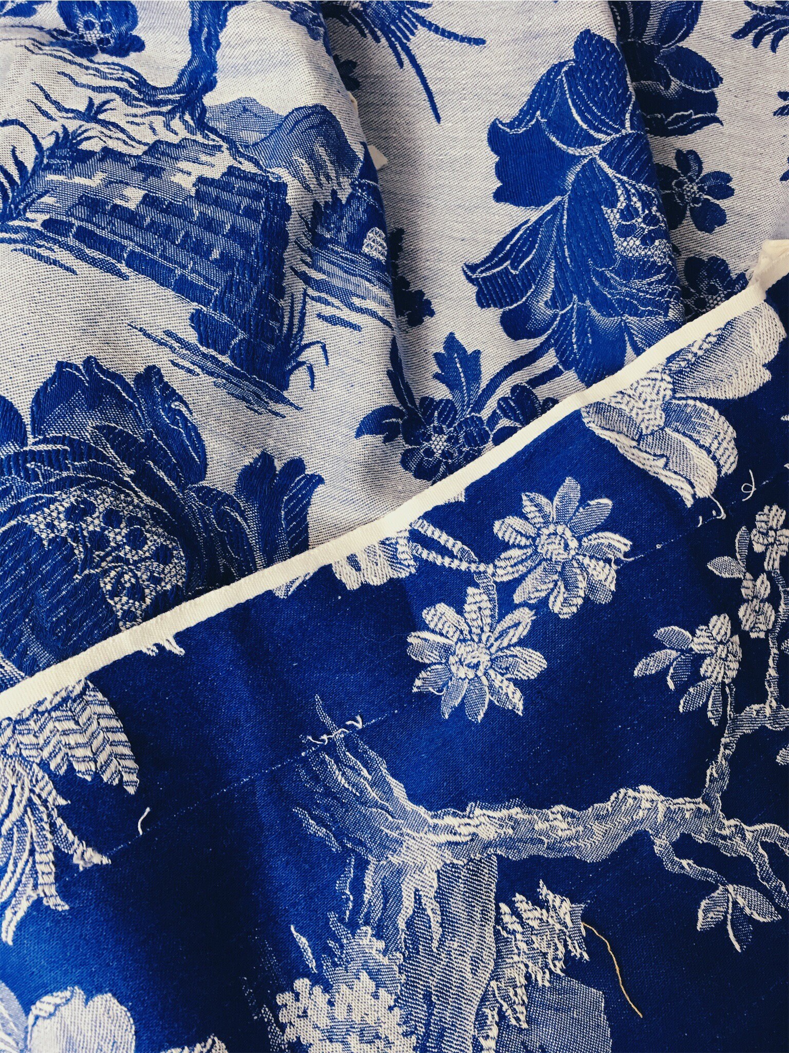 Blueprint paper - high res.  Blue napkins, Outdoor fabric, Cobalt