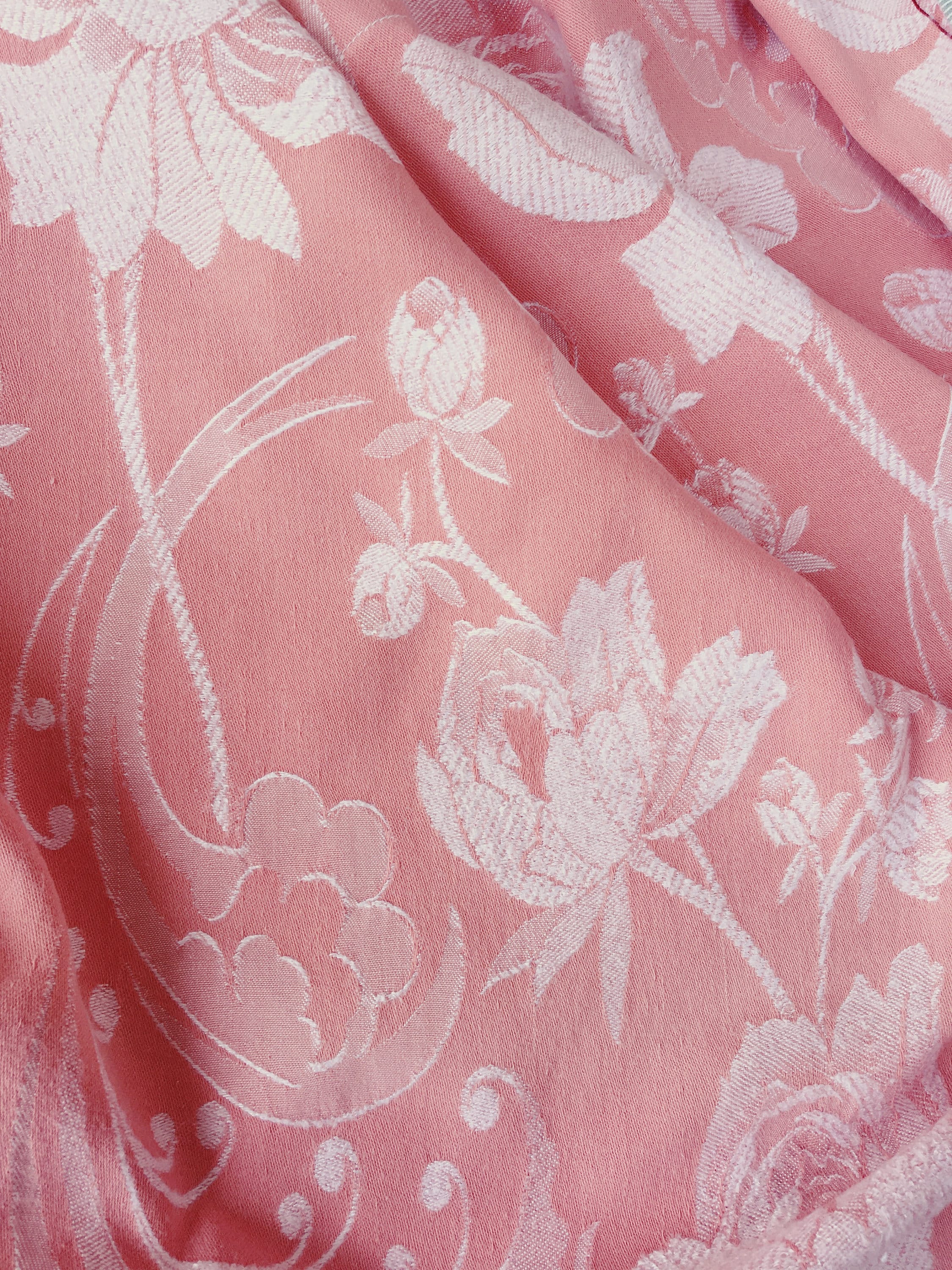 36インチ×35インチ アンティーク ティッキング生地 1940年代 花柄