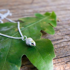 ACORN Mini Sterling Silver Necklace – Handmade by Lovisa | Dainty Pendant Gift for Her, Wedding, Birthday, Anniversary