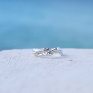 TWIG Petite Sterling Silver Ring – Handmade by Lovisa | Unique Jewelry Gift for Her, Wedding, Birthday, Anniversary