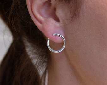 INGELA Polished Sterling Silver Earrings – Handmade by Lovisa | Elegant Jewelry Gift for Her, Birthday, Wedding, Anniversary