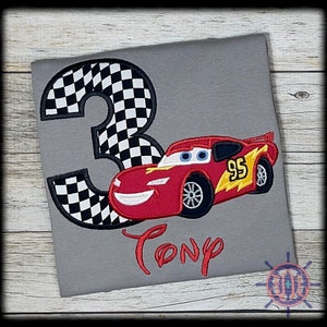 Lightning McQueen Birthday Shirt, Cars Birthday Shirt, McQueen Birthday Shirt