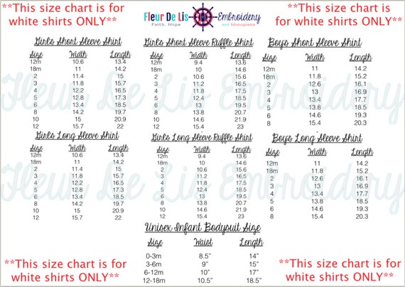 Jbu Size Chart