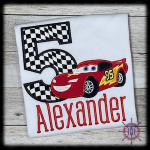 Lightning McQueen Birthday Shirt, Cars Birthday Shirt, McQueen Birthday Shirt