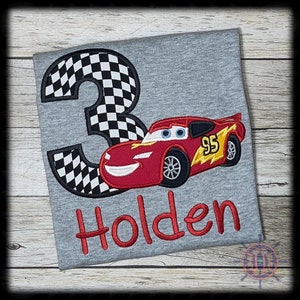 Lightning McQueen Birthday Shirt, Cars Birthday Shirt, McQueen Birthday Shirt