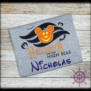 Halloween Cruise Shirt, DCL Shirt, On The High Seas Shirt