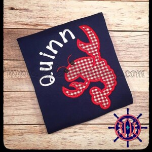 Crawfish Applique Shirt, Child's Crawfish Applique Shirt