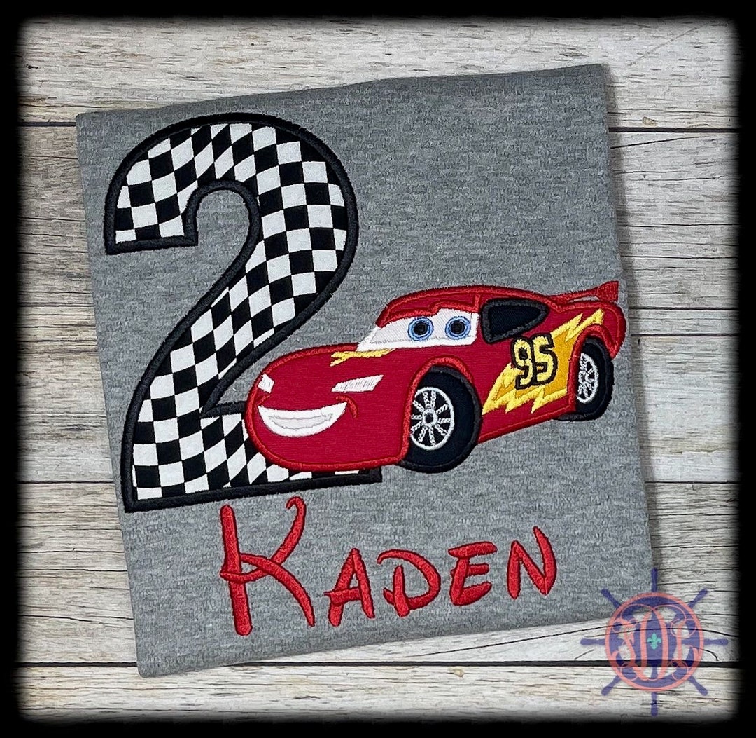 Lightning Mcqueen Birthday Shirt, Cars Birthday Shirt, Mcqueen Birthday