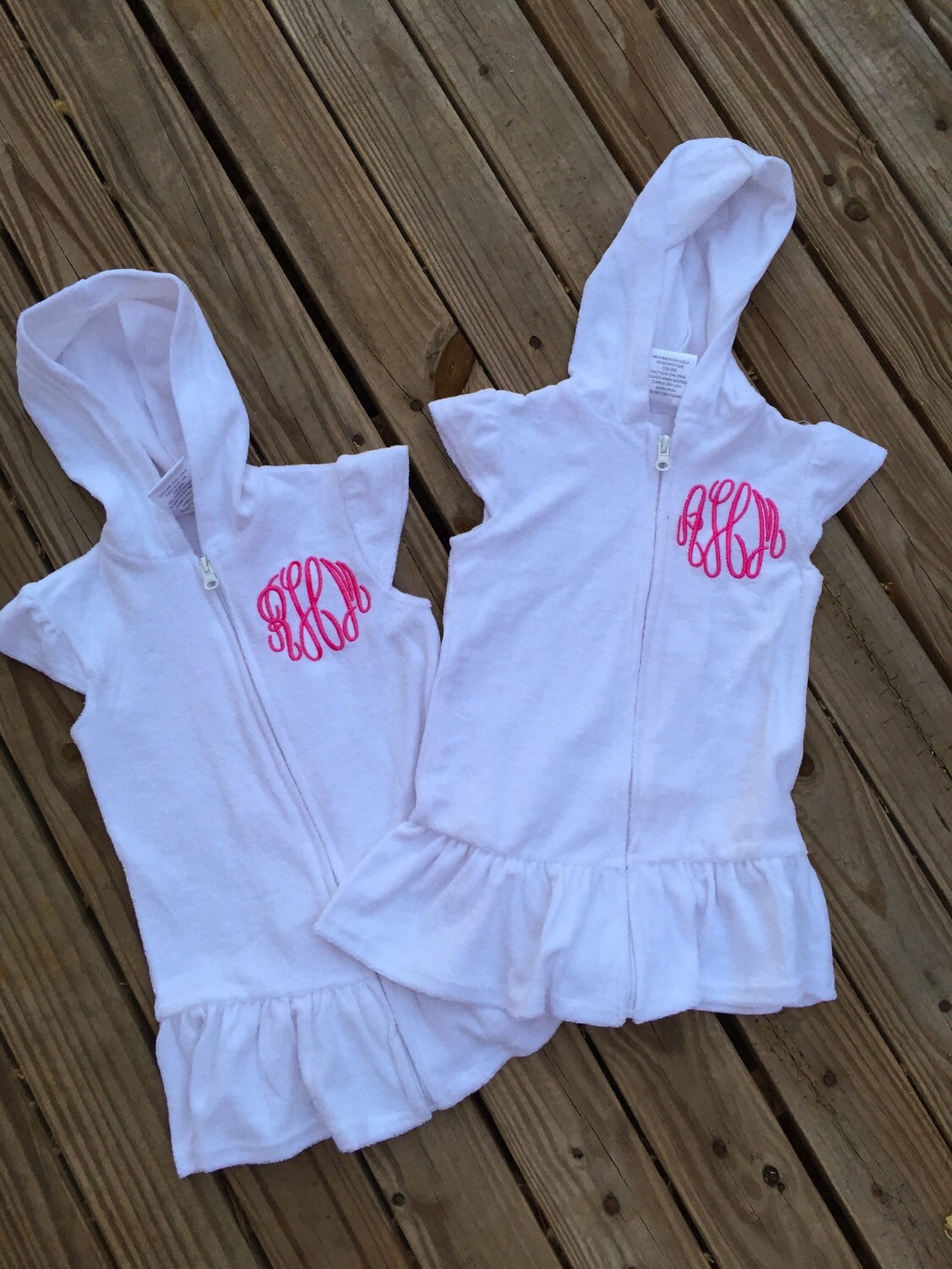 white terry cloth swimsuit cover up