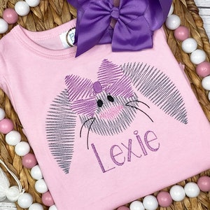 Girls Easter Shirt / Easter Ruffle Shirt for Girl / Toddler Easter Outfit / Personalized Easter Bunny Shirt / Gift for Girl / Baby Shirt