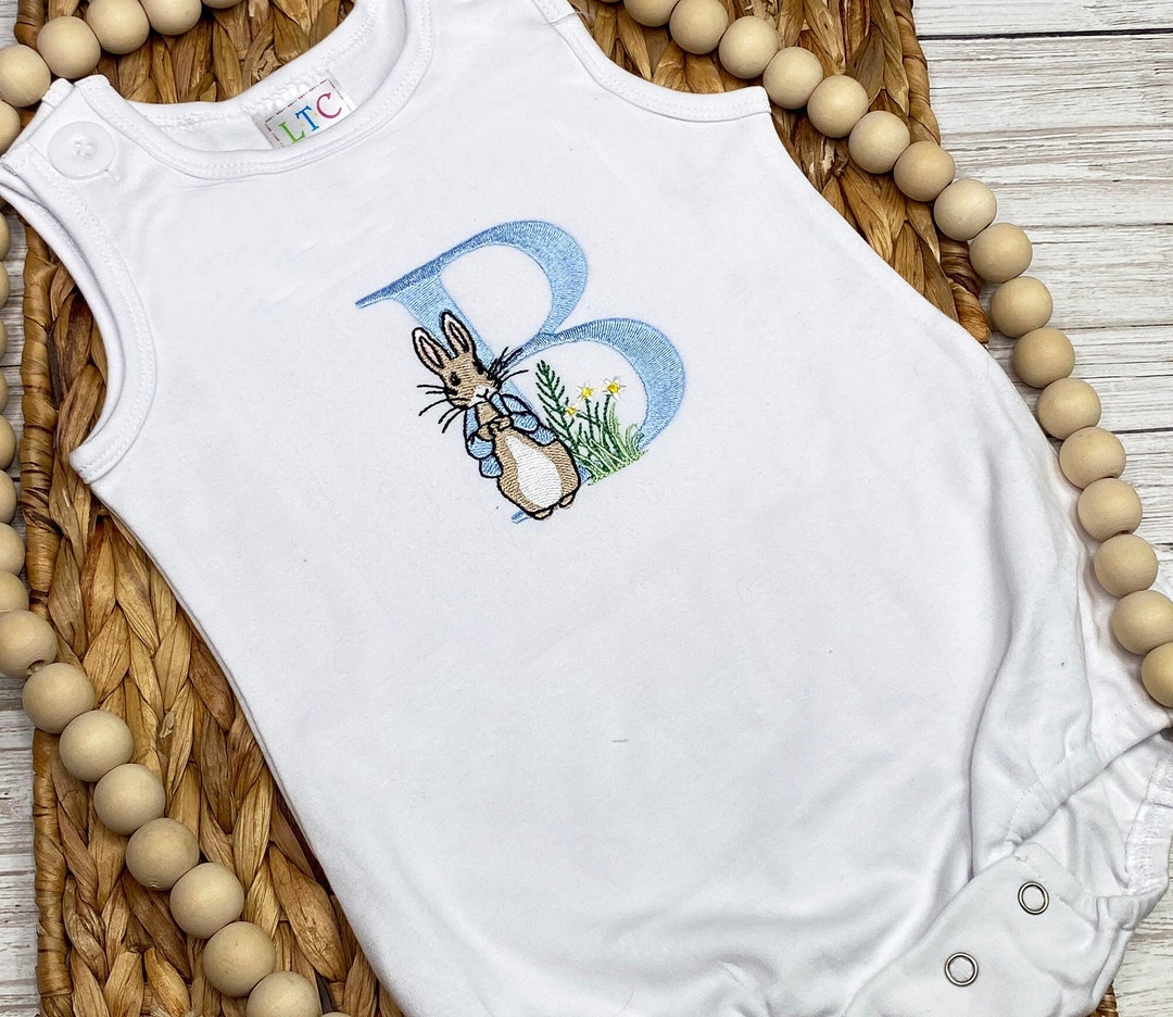 Monogrammed Peter Rabbit Bubble / Baby Bubble Easter Outfit ...