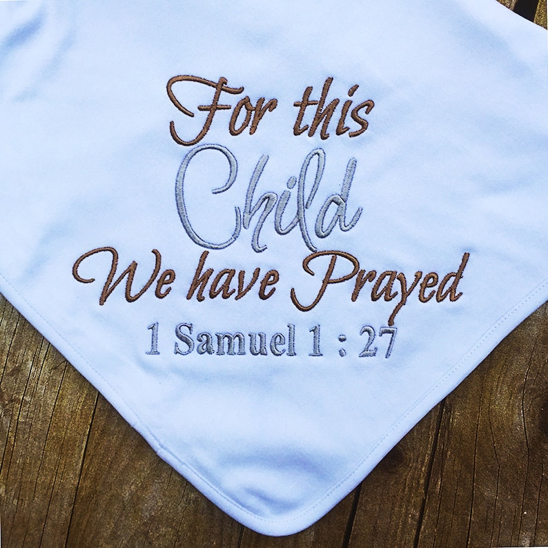 Personalized Baby Blanket Bible Verse Receiving Blanket  Etsy