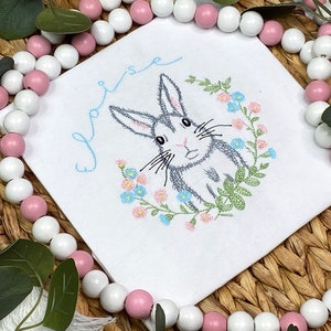 Easter Bunny Shirt for Girl / Floral Easter Bunny Shirt / Personalized Easter Shirt / Gift for Girl / Toddler Easter Shirt / Baby Easter Tee
