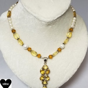The &quot;Citrine Swag&quot; Necklace