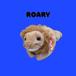 Roary the Lion (1996) – TY Beanie Baby - Great Condition – Classic 90s Plush