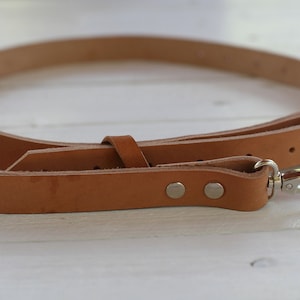 Replacement full grain leather bag strap