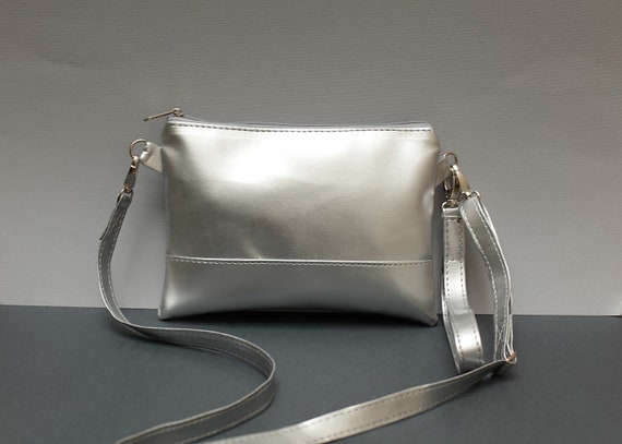 Crossbody silver Bag Waist bag Wedding bag Evening bag | Etsy