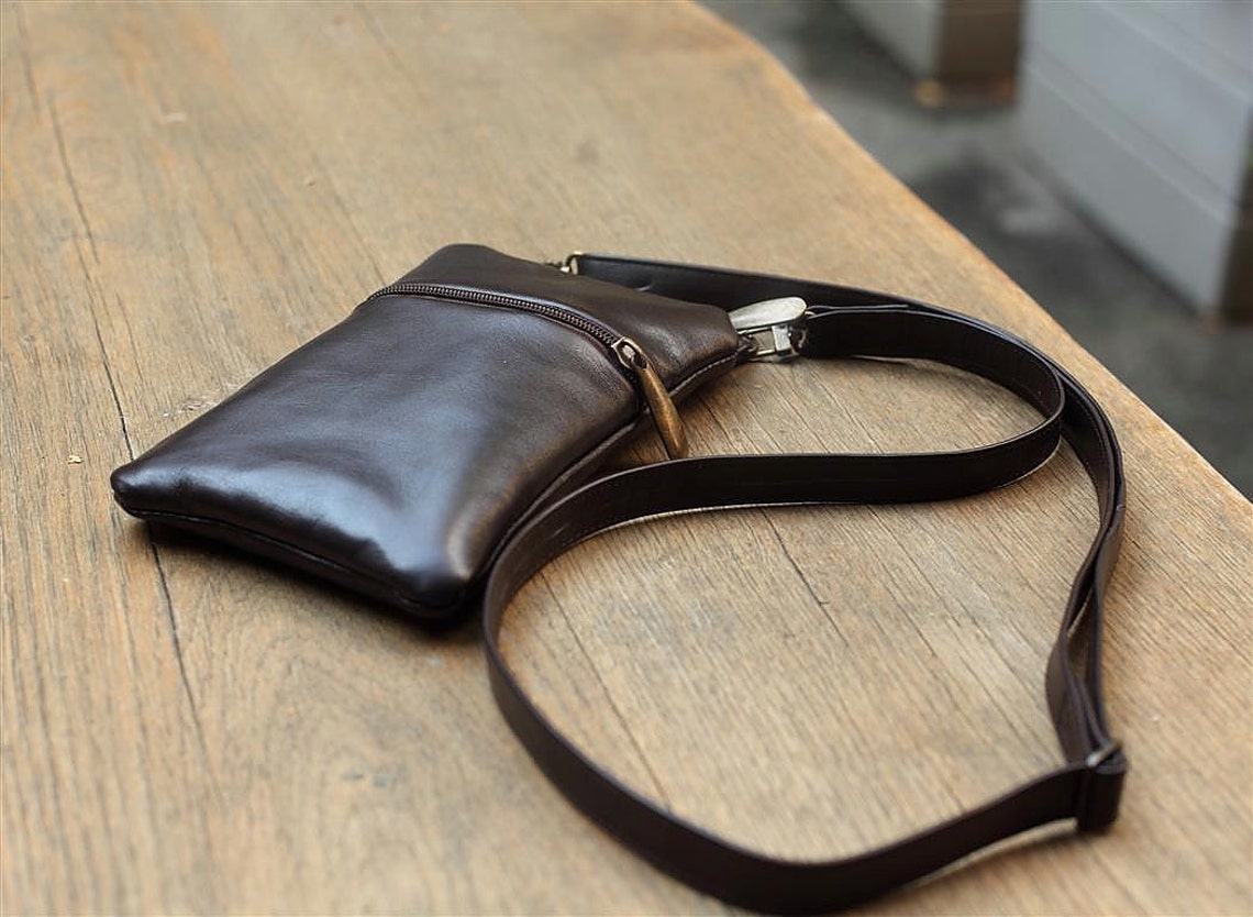 Small Crossbody Brown Bag Iphone X Brown Leather Bag Gift Etsy