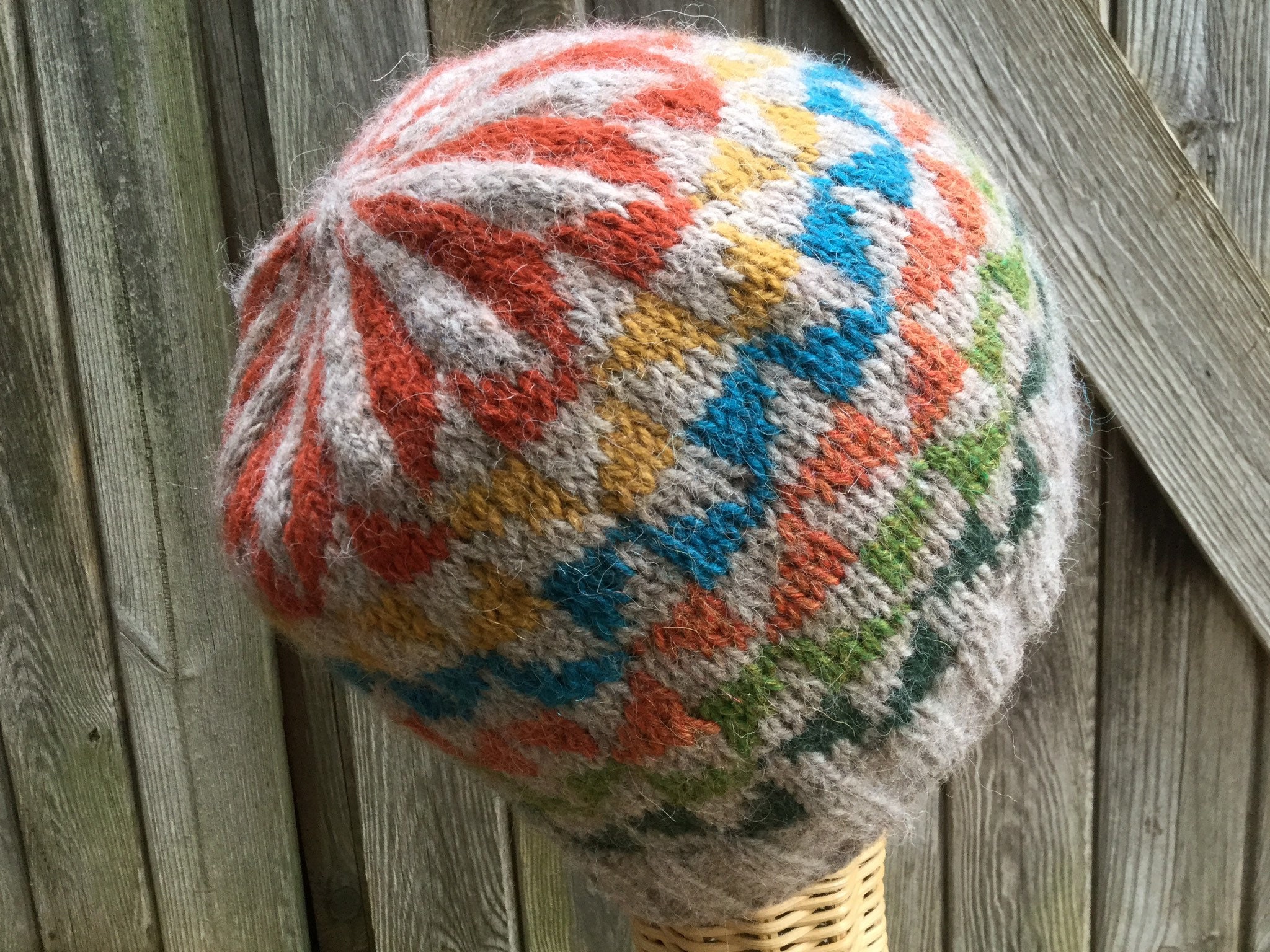 Topsy Turvy PDF Knitting Pattern Pinwheel Hat/beanie Top Etsy
