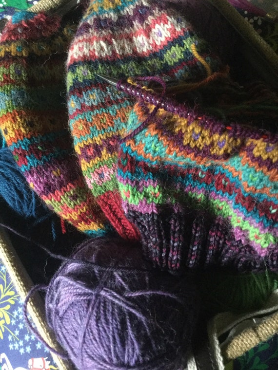 Tiny Heart Gloves - Fair Isle Knitting for Valentine's Day - Julie