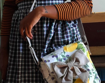 Handmade Bow Cottage Core Style Mini Satchel